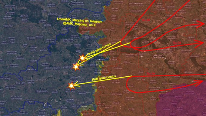 JacquesFrre2's tweet photo. ⚠️#Donbass - Front Nord : direction Slavyansk
▶️Depuis hier, plusieurs Su-34 #RuAF larguent des KAB/UMPK sur les positions et les postes d’observation🇺🇦 à Kramatorsk
➡️Ces appareils🇷🇺 ont volé très près de la ligne de front : la DCA🇺🇦 semble neutralisée https://t.co/4TA04cXzJT