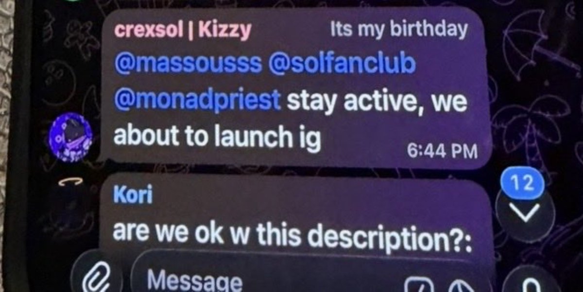 MukhsinCrypto's tweet photo. @crexsol STAY ACTIVE @massouss @MonadPriest 
WE ABOUT TO RUG MONAD COMMUNITY GKIZZY GMONIGGA😂🤣 https://t.co/zIKzLkux8d