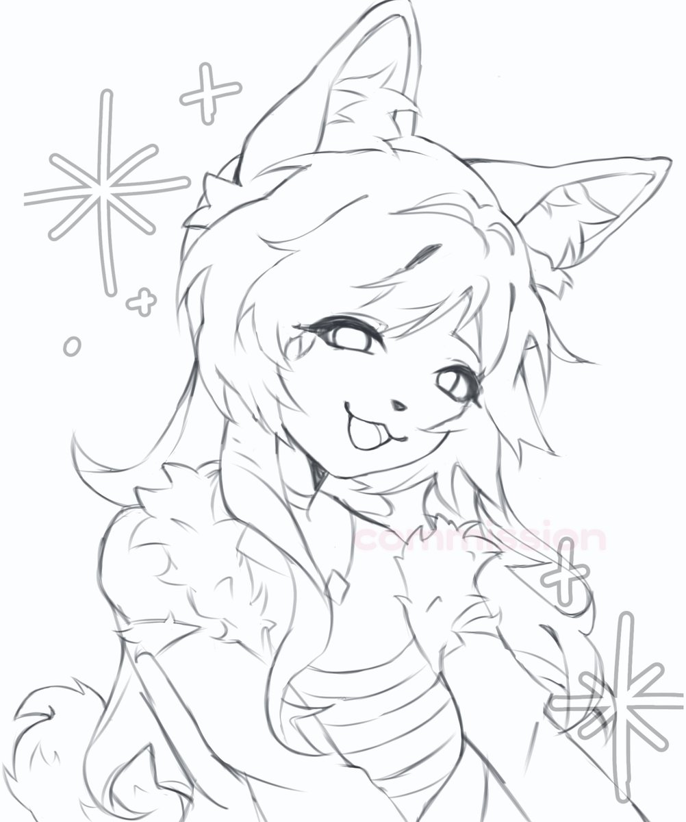 luxicreamy's tweet photo. Commission wip! 
#art #fyp #cute #furry #commission #wip https://t.co/9ygCiG9yK4