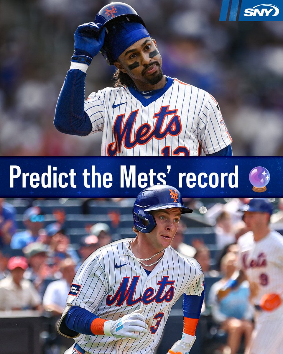 SNY_Mets's tweet photo. The Mets begin a nine-game road trip tonight

🔸 3 @ Guardians
🔸 3 @ Pirates
🔸 3 @ Braves

Predict their record 🔮 https://t.co/1UmocptpVy