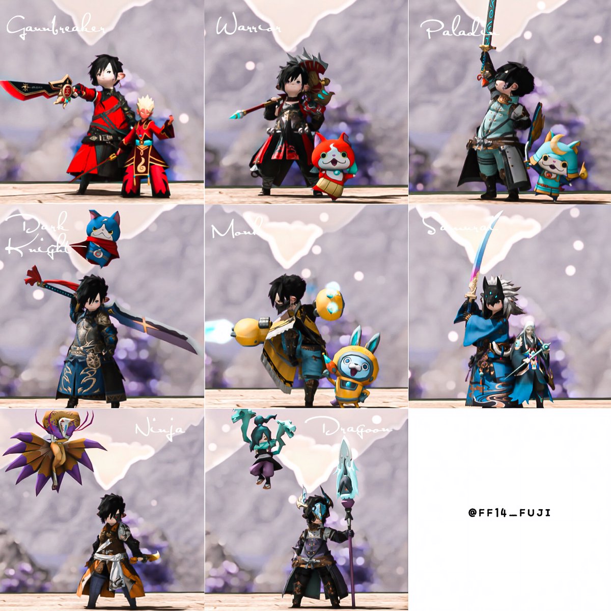 ff14_FUJI's tweet photo. 妖怪ウォッチコラボ再演ということで（？） https://t.co/YRcEZePmNd