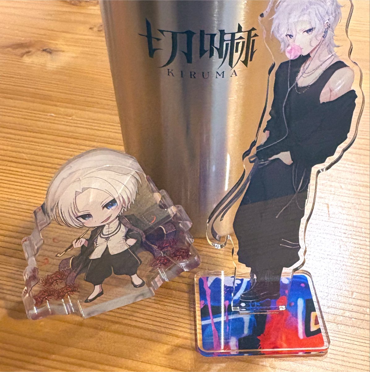 R_lyeh_LAND's tweet photo. 切嘛グッズいろいろ届いてた✌️ぬいの飾りどころをそろそろ考えないといけない https://t.co/Qo2S5macYy