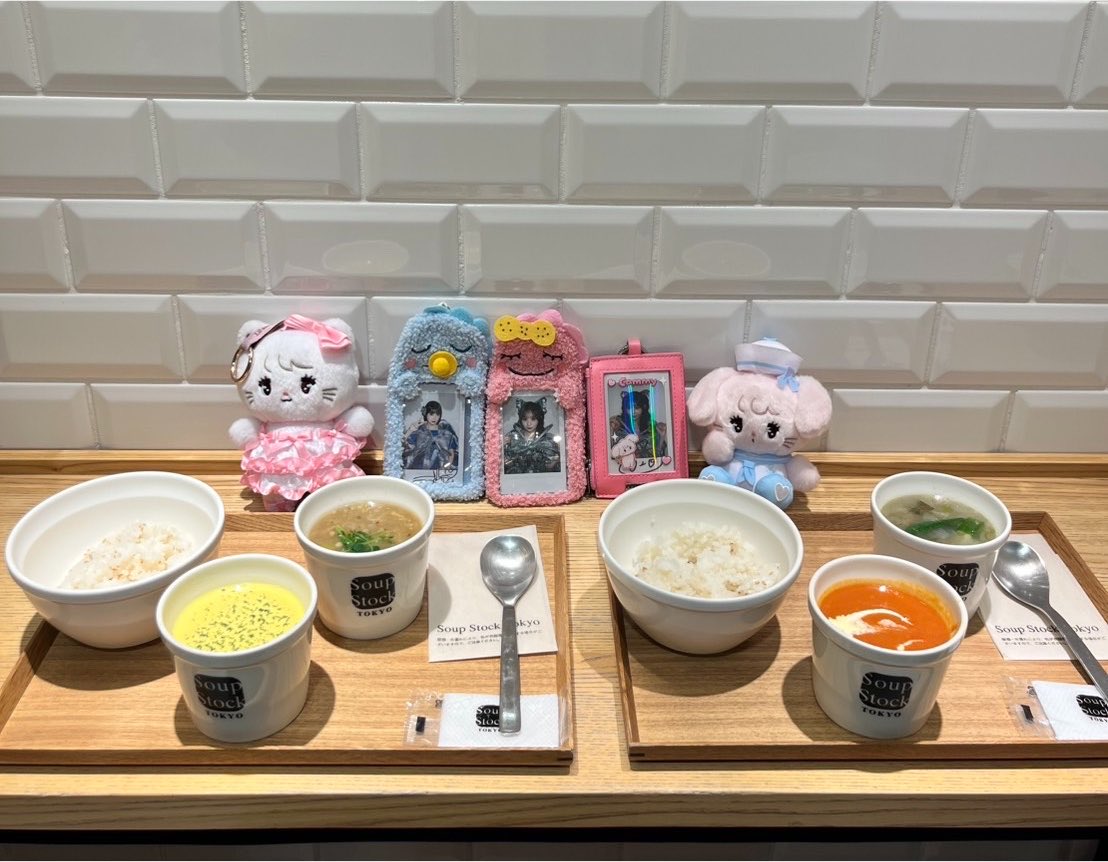 x3_nar's tweet photo. 念願のSoup Stock Tokyo行けたうれしい꒰ᐡ•̥ •̥ᐡ꒱
すっっっごく美味しかった!!( ̳- ·̫ - ̳ˆ )◞❤︎
 #みてみてびびちゃん #ねえねえなちさん #りのまる https://t.co/MwTxz8ZDY8