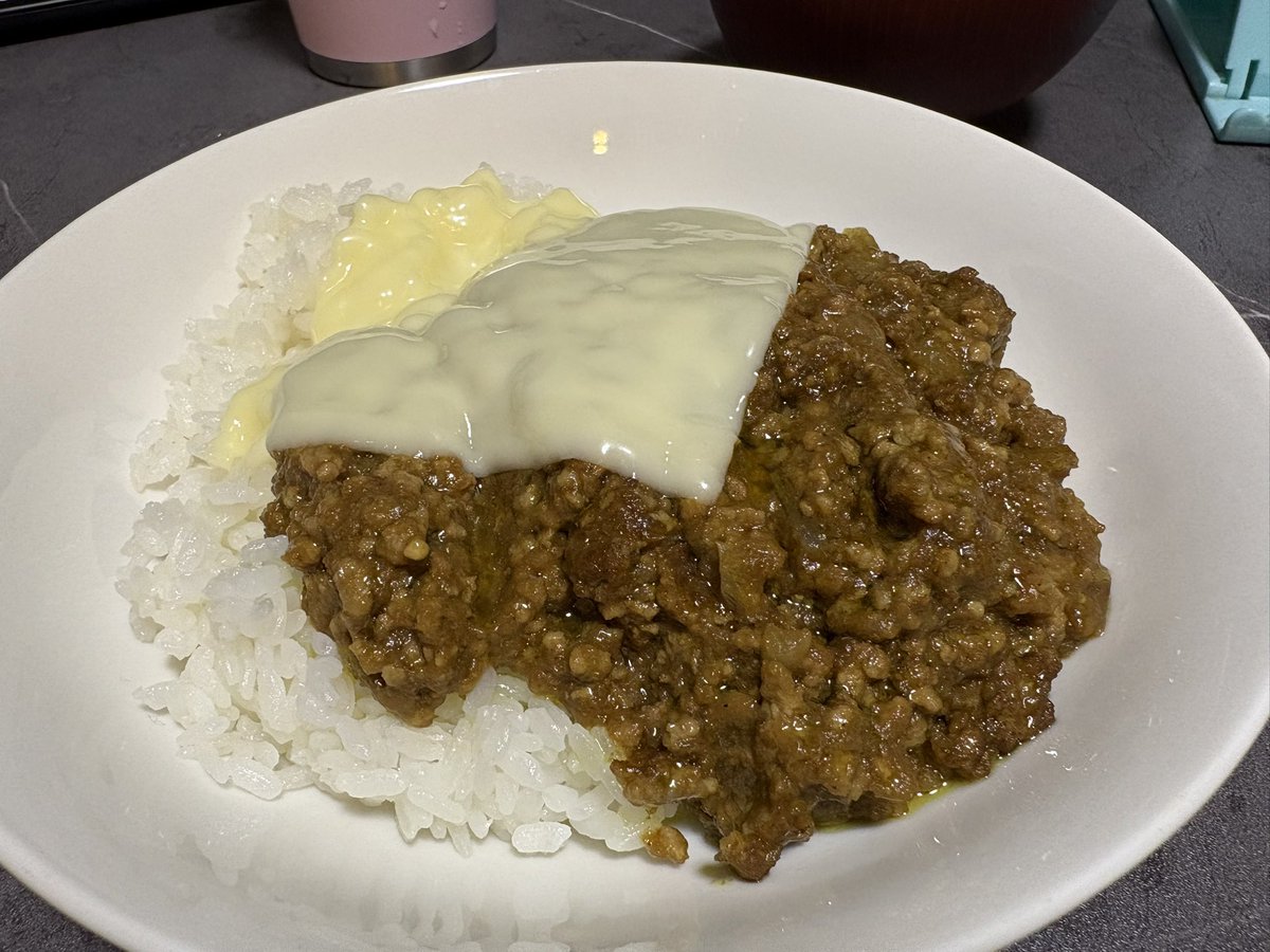 y1229z's tweet photo. 本日は人生で初めてキーマカレーを作りました。なんならキーマカレー食べるの人生で2度目くらいです😈 https://t.co/6lQPuGUIJQ