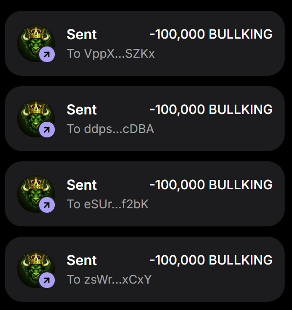 BullKingXSol's tweet photo. 🚨 $SOL addresses ONLY! ‼️

🎁 First 200 wallets receive $BULLKING

🔔 Must follow + RETWEET PINNED

💬 Drop your $SOL wallet address below.

🌐 Buy the Presale: https://t.co/wJwsHUKVmV https://t.co/SQ00IrlXhk