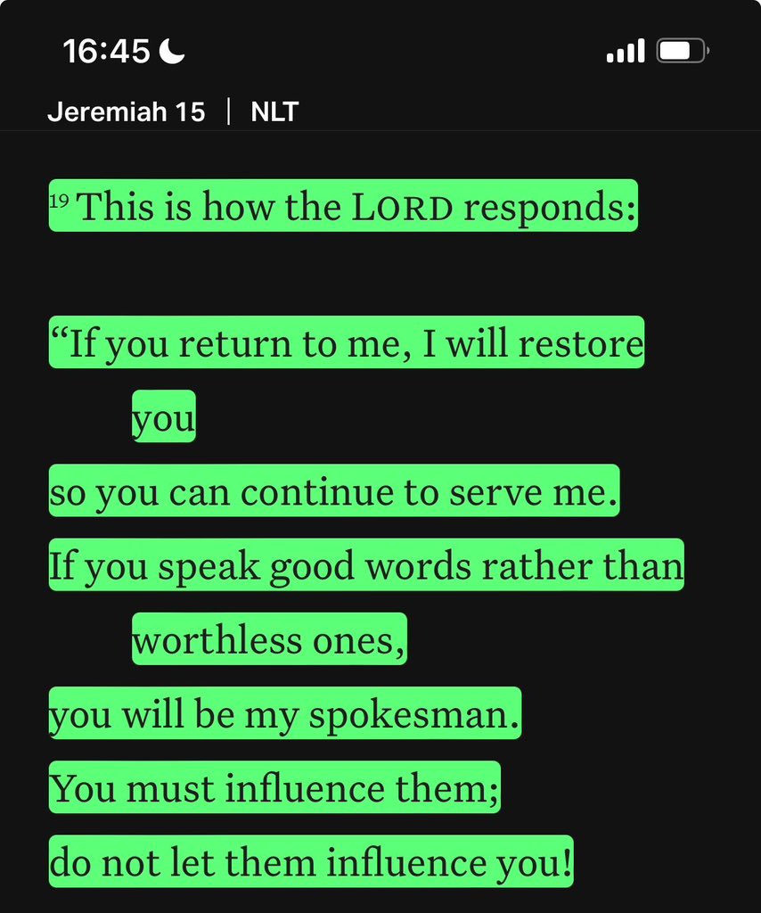 FuelTheSoul_'s tweet photo. Jeremiah 15:19 https://t.co/sXq0ywReIe