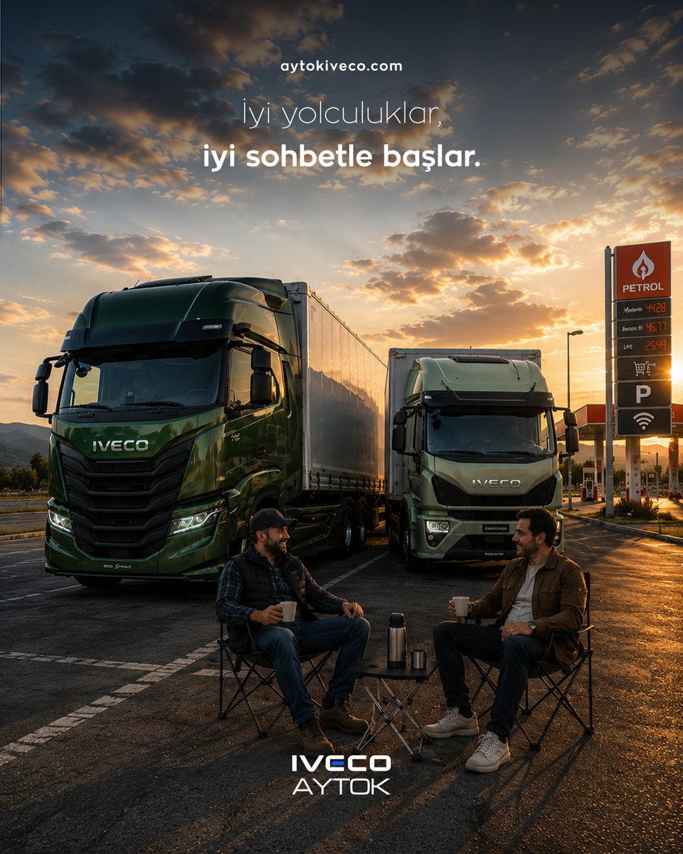 ivecoaytok's tweet photo. Bazen en değerli durak, birkaç dakikalık bir moladır.

Paylaşılan bir kahve, edilen kısa bir sohbet ve yeniden yola çıkmadan önce kazanılan enerji..

*Yapay zeka ile üretilmiştir.

#IVECO #IVECODaily https://t.co/zJMfGCbcWS