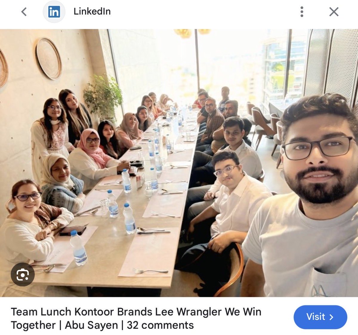 PlumbNick's tweet photo. They say never trust a skinny chef.

So what do you call a “rugged American cowboy” jeans brand whose actual team dresses like this?

Check out Kontoor Brands (owners of Wrangler) celebrating employee awards and new team launches - notice what you don’t see.

Not a cowboy hat.
Not a pair of boots.
Not a single person who looks like they ever stepped foot on a ranch or put on a pair of heavily starched Wranglers. 

All we see is the new face of an American icon.

The jeans still sell the myth the company stopped living it a long time ago.
