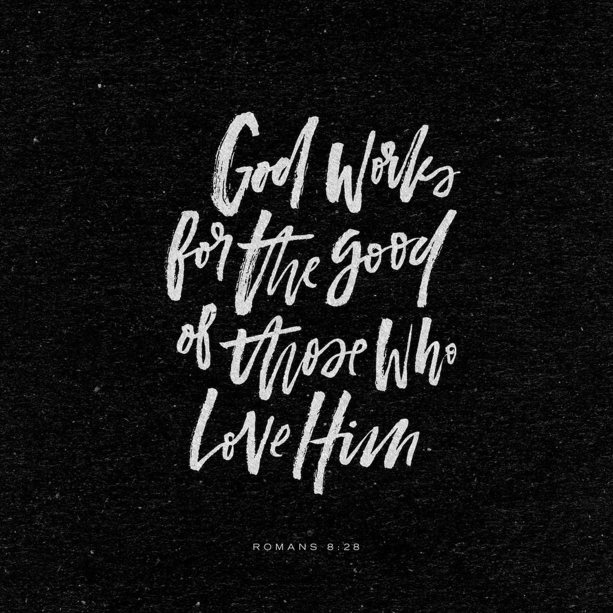 ScottWalker's tweet photo. And we know that in all things God works for the good of those who love him, who have been called according to his purpose.

Romans 8:28 https://t.co/fI9Os3hV3u