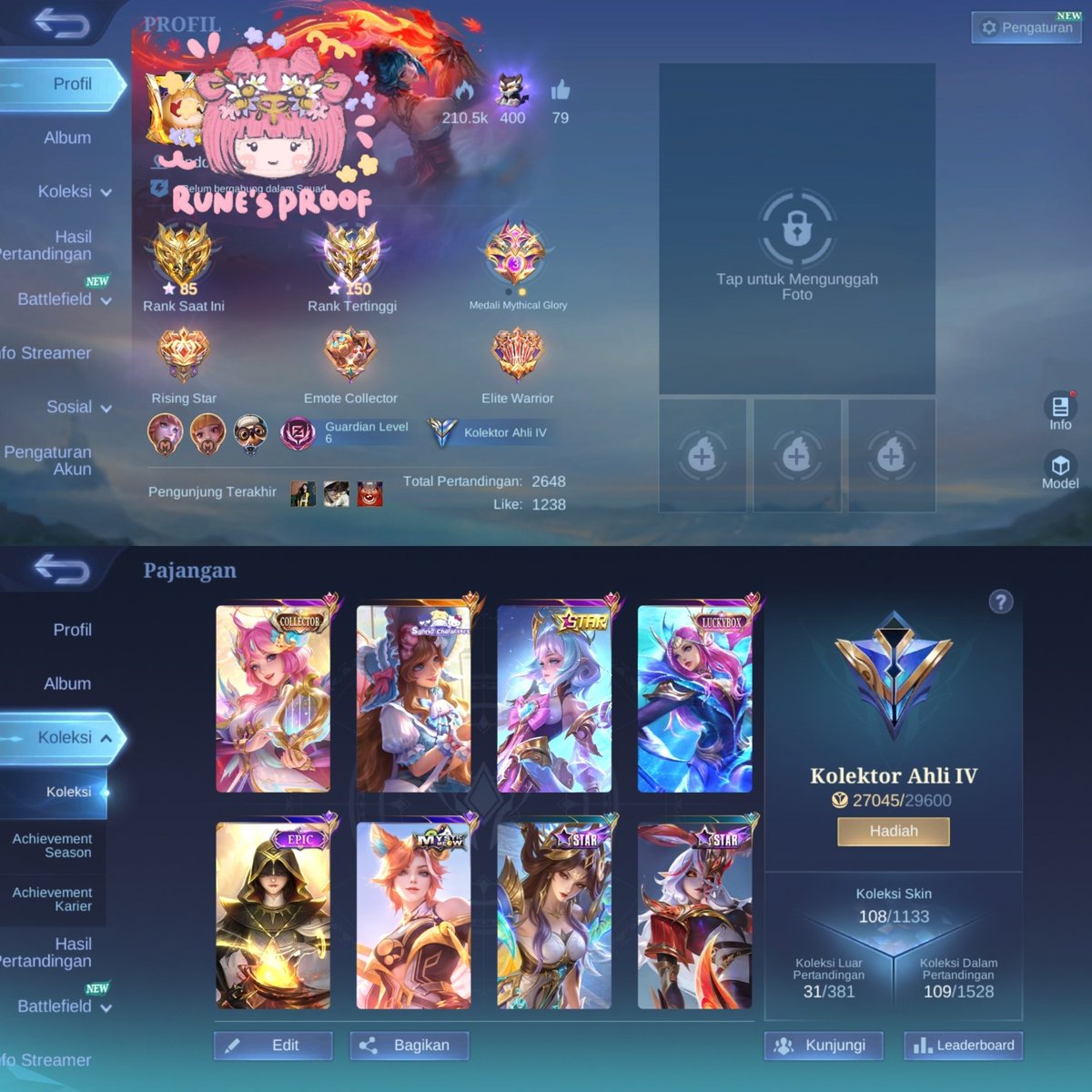 lufoyi's tweet photo. wts akun ml polosan cc floryn
take segmail, minus tt gp, ex immo 150, cc floryn, sanrio floryn, annual angela, lucky box odette, epic lunox, star zetian obsidia

💰200.000
📍order ke dm atau https://t.co/5lxENznobs
🏷️jual akun ml, wts wtb akun ml, akun cewe magesupp https://t.co/Wb0MqxK2Fc