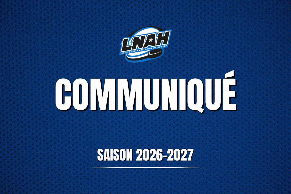 LNAH_Officiel's tweet photo. COMMUNIQUÉ | 📢

La Ligue nord-américaine de hockey (LNAH) tiendra son repêchage universel 2026, présenté par MNM, le jeudi 13 août à compter de 19 h. L’événement se déroulera entièrement en mode virtuel.

Détails: https://t.co/4T3fItLXuf https://t.co/QzQxdItjpv