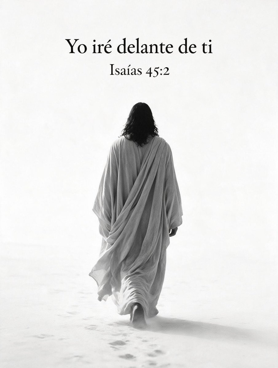 ojoalcielo_'s tweet photo. No tienes que temer al mañana ni intentar abrir puertas a la fuerza, porque Dios ya camina unos pasos adelante de ti. 

Él va preparando el camino, allanando los terrenos difíciles y derribando los obstáculos antes de que tú siquiera llegues a ellos. 

Tu única tarea no es adivinar el futuro, sino seguir Su rastro con fe y descansar en la certeza de que nunca caminas a ciegas. 👣🤍✨