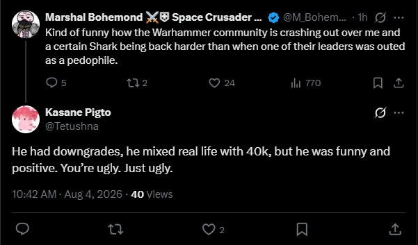 M_Bohemond's tweet photo. You'll never believe what kind of person this guy is complimenting compared to me. https://t.co/hdnnOChVEy