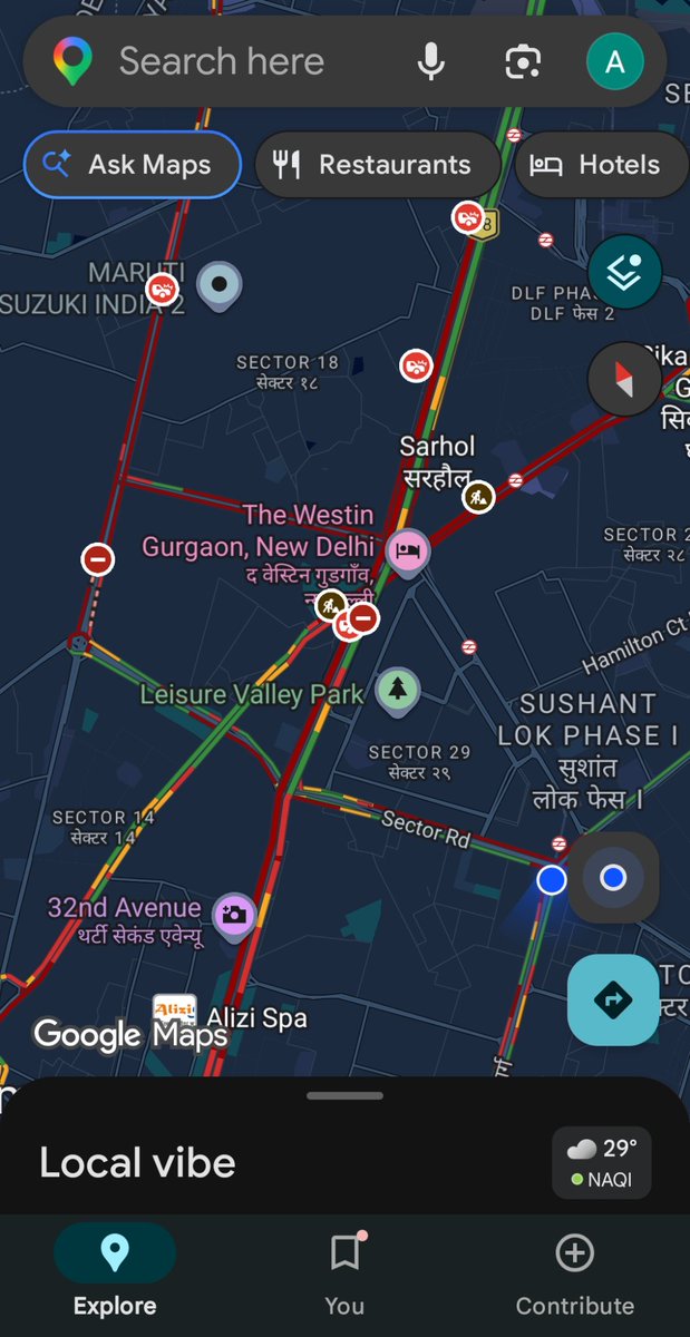 VG_2016's tweet photo. Commuters are made to remember GURUJAM of several years ago

Hardly 1 hour of rain? 

Roads blocked for nearly 4 hours already??

NH-48 to Delhi totally standstill

Udyog Vihar -SINGLE POINT CHOKING NH-48 

@TrafficGGM
@gurgaonpolice
@DC_Gurugram
@NHAI_Official
@nitin_gadkari https://t.co/1B6U4dWH68
