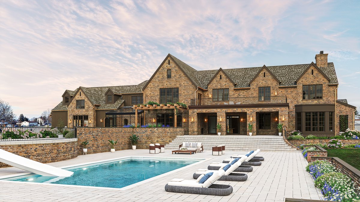 bkvirtualhomes's tweet photo. For this modern English country manor, BKV Design created the home design, the landscape design, and detailed interior elevations throughout the entire home. 

#CustomHomeDesign #ModernEnglishHome #LuxuryHomeDesign #LandscapeDesign https://t.co/HDFNZkoOux