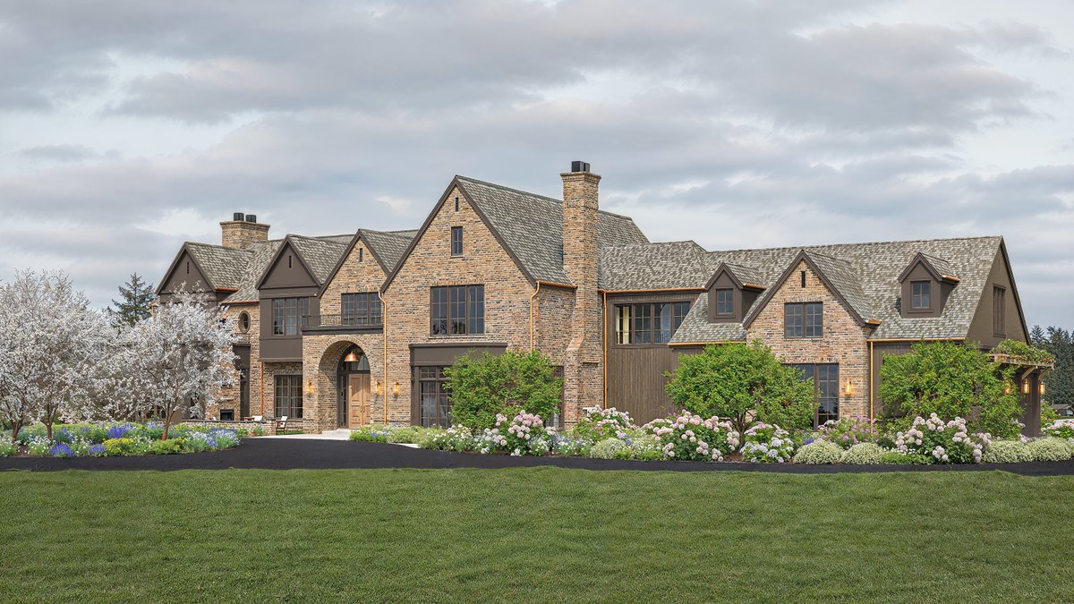 bkvirtualhomes's tweet photo. For this modern English country manor, BKV Design created the home design, the landscape design, and detailed interior elevations throughout the entire home. 

#CustomHomeDesign #ModernEnglishHome #LuxuryHomeDesign #LandscapeDesign https://t.co/HDFNZkoOux