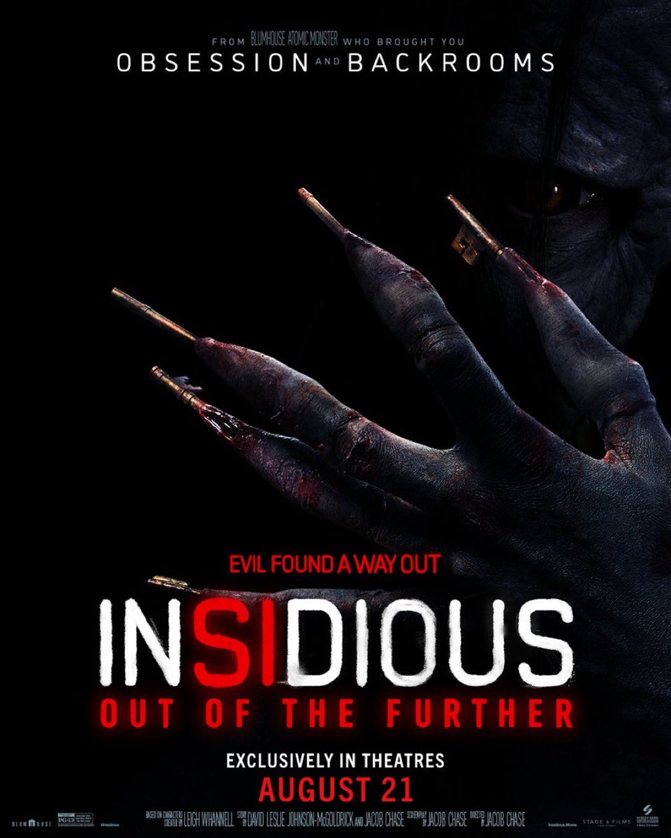 mkottick's tweet photo. New Character Poster : Sony’s #ScreenGems & partner #Blumhouse/#AtomicMonster presents #InsidiousOutOfTheFurther - coming to theaters August 21, 2026 #Sony https://t.co/wGuf7aSK2J
