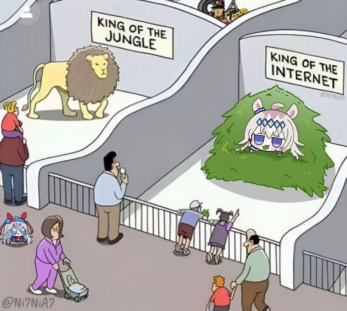 Ni7NiA7's tweet photo. 🦁or🐴 https://t.co/dFcJbjAz2k