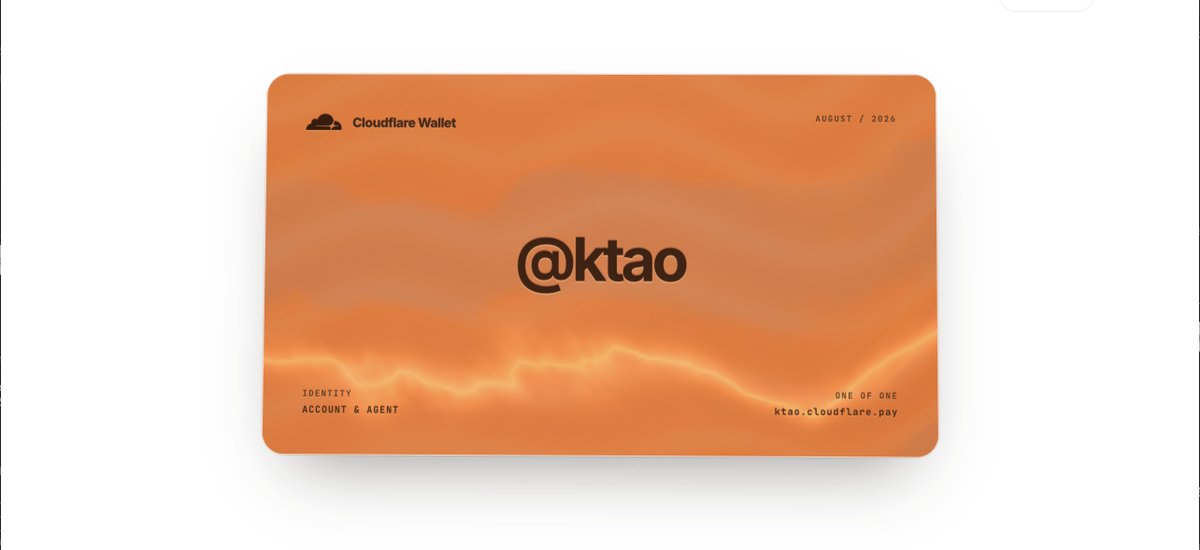 Ktaohzk's tweet photo. I just reserved my Cloudflare Wallet tag: https://t.co/qc95qAHJFc.

Reserve yours now at https://t.co/shTeWj2u1H https://t.co/kpWhSL5YIu