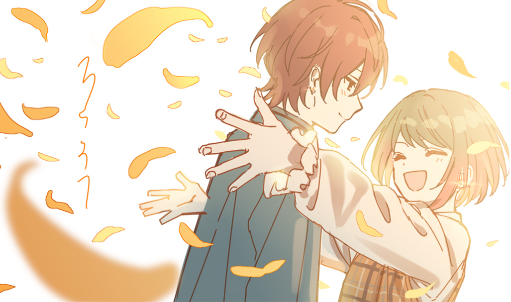 frost_331's tweet photo. オタク(私)の捏造キービジュ風味ラフを勝手に描いたらまさかの完成させてくださいました！！！(大きい声)
ﾊｯﾋﾟ~~すぎる…ッありがとうございます…ッ！
こちらは元のラフ！ https://t.co/SY0ZgfKJvo