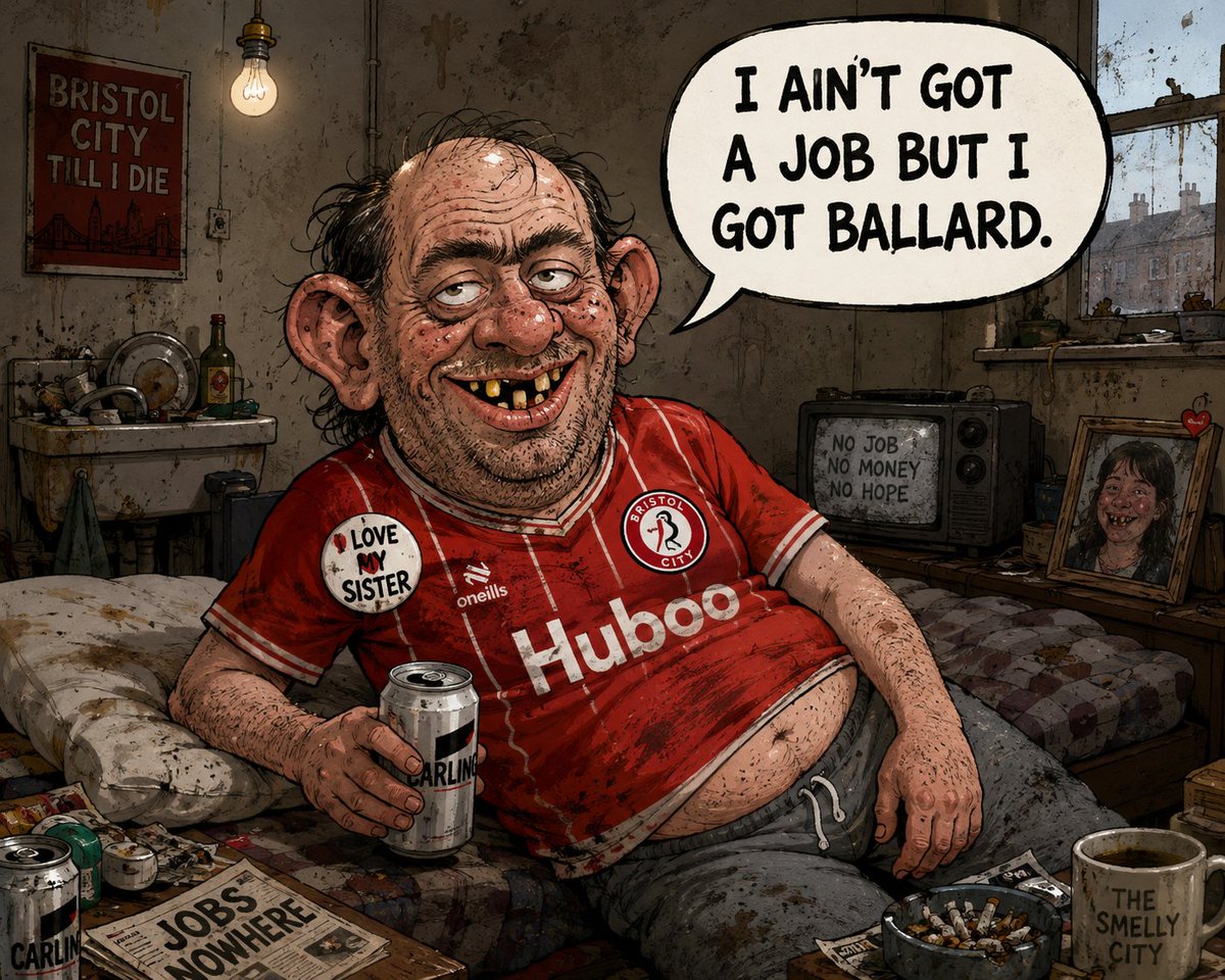 OrientBanter's tweet photo. The inbred Bristol City fans are out in force flooding my mentions with the Ballard news.

Well done you paid exactly what we wanted over a month ago, hopefully now we can invest that money in two decent strikers.

When Dom does go he deserves his own post on his time here.

For now I'm loving the Banter