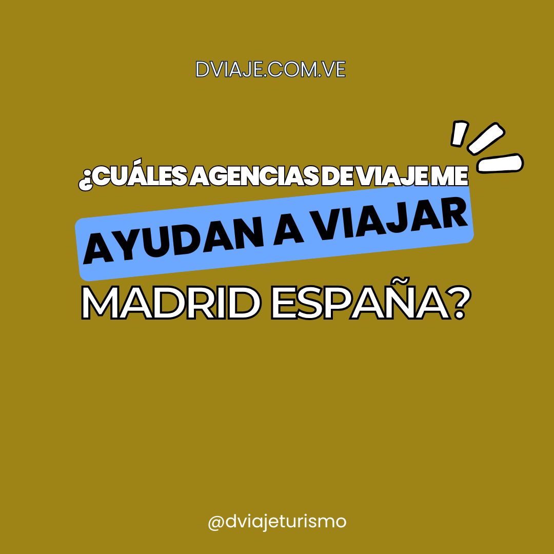 DViajeTurismo's tweet photo. ¿Cuáles agencias de viaje me pueden ayudar para viajar de Caracas a Madrid? ✈️ En DViaje Agencia de Viajes te ofrecemos asesoría personalizada para tu viaje a España. Consulta también Fly Travel, Quo Vadis o Grupo CTG. ¡Viaja sin inconvenientes! 🌍 #DViaje https://t.co/2lqsZe9wKQ