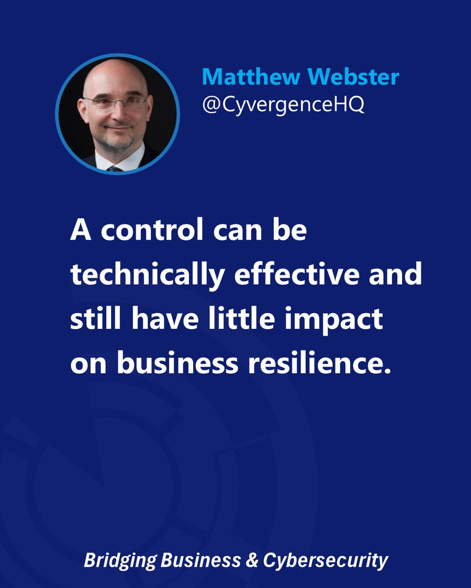 CyvergenceHQ's tweet photo. Does your most effective security control actually improve business resilience?

Technical effectiveness and business impact are not the same thing.

That's where cybersecurity leadership begins.

#Cybersecurity #Leadership #Governance https://t.co/P2sBpMLmLr
