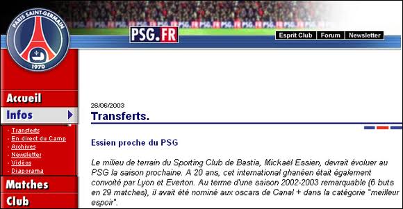Essien sortait d'une saison incroyable au SC Bastia. Il était tellemen...