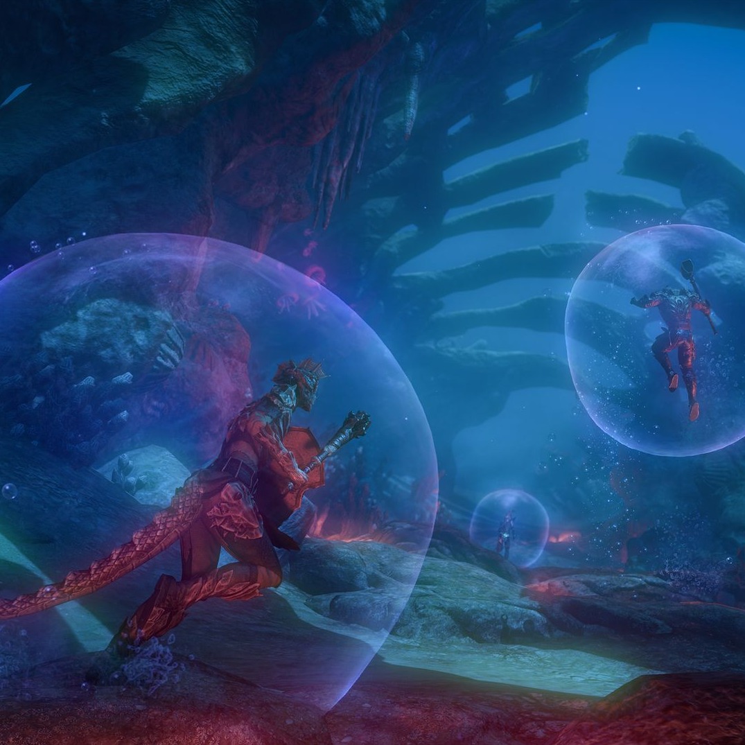 TESOnline's tweet photo. Update 51 content available on the PTS now: 
✅ High Seas of Tamriel event 
✅ Rumors system
✅ Player Experience improvements
Nowhere Vault arrives next week, and solo dungeons are coming in Week 3! https://t.co/t8BAfztdc6