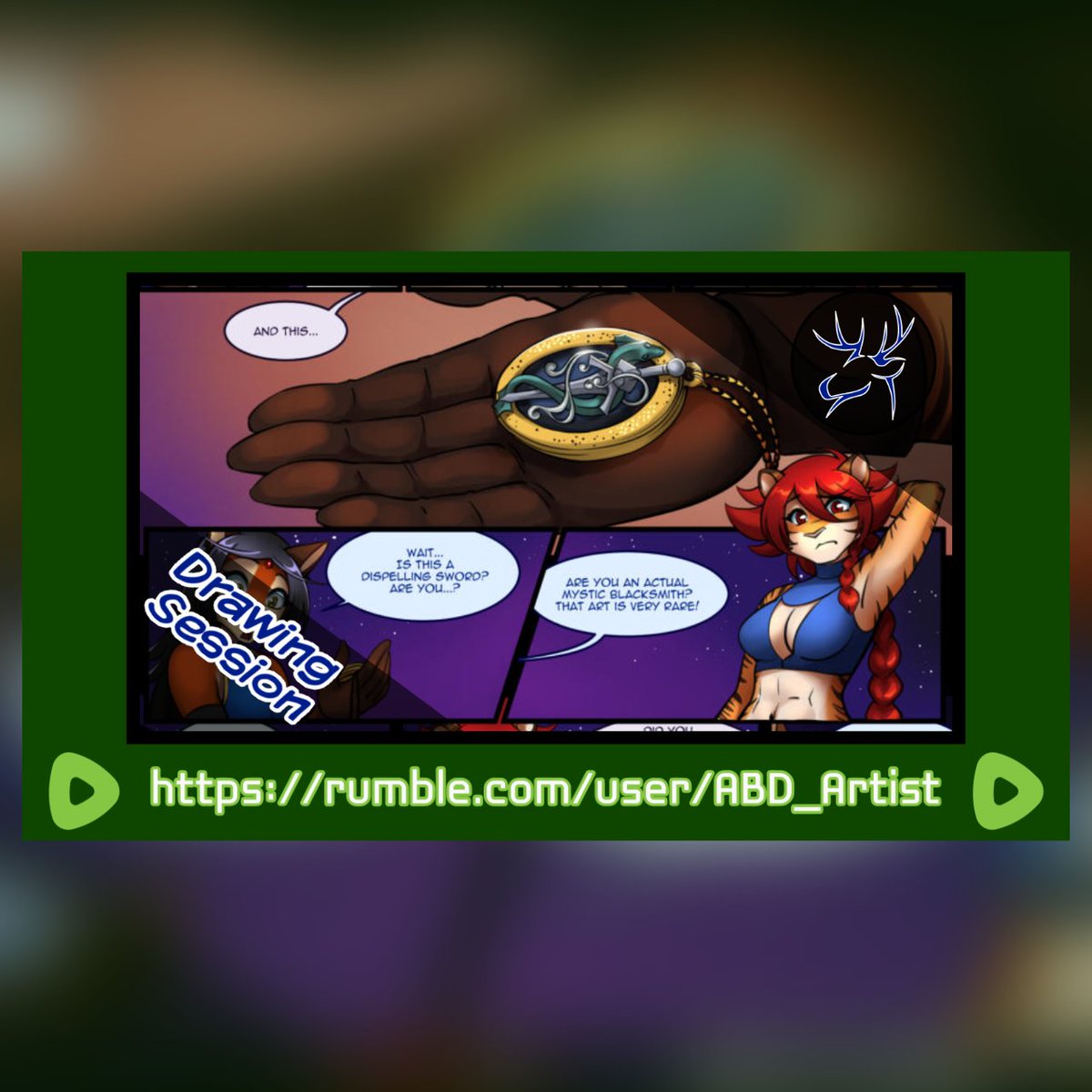Bethellium_VN's tweet photo. Our channel at #Rumble has 2 updates today!

The first one, from #Bethellium: "Drawing Session - Chapter 2 Page 44"

>>  https://t.co/f4vH0exyHC  <<

#ABlueDeer #DarkBlueComics #FurryArtist https://t.co/NoxvmGyriH