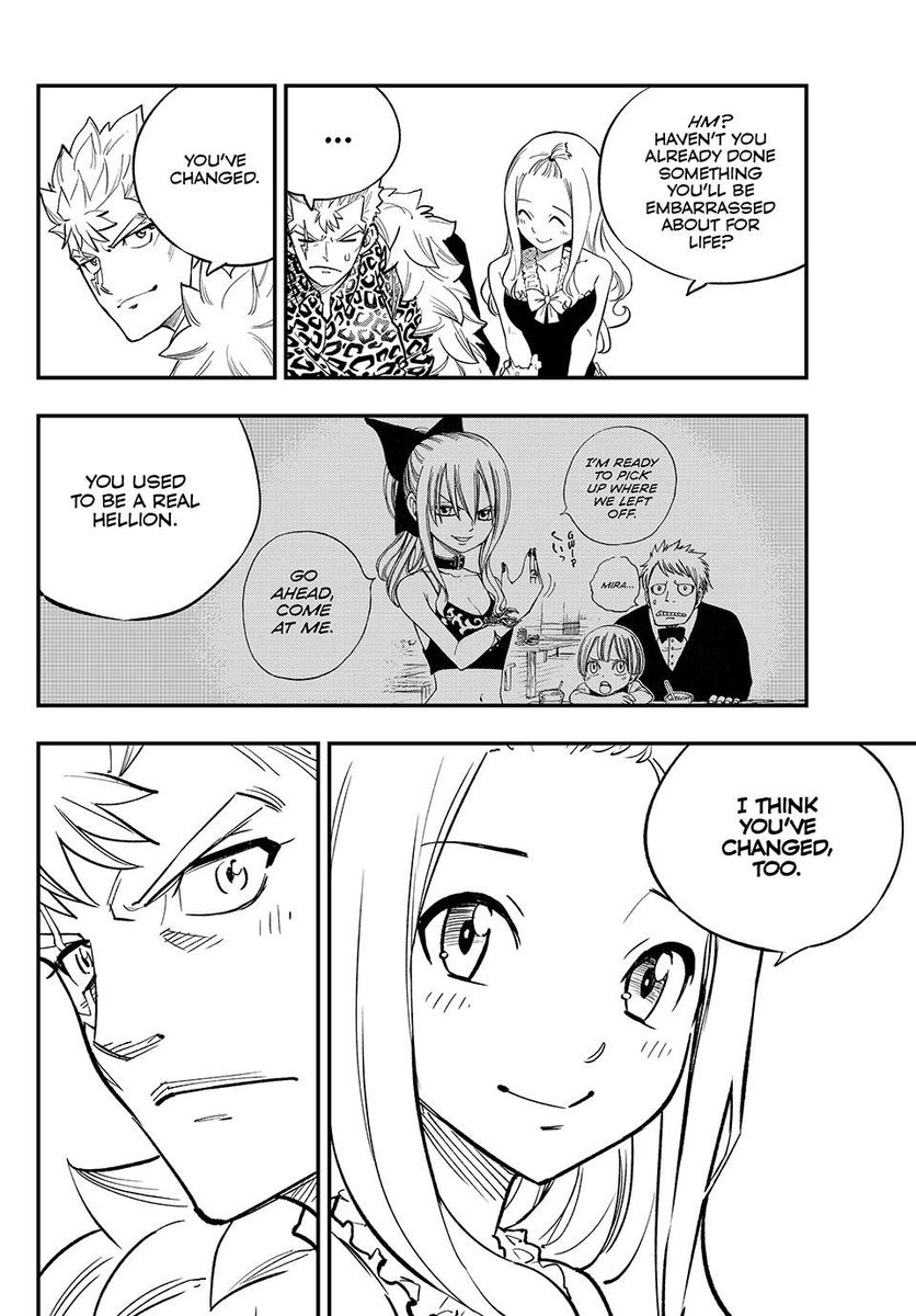mirajaneloveyou's tweet photo. Mirajane chose not to join the Miss Fairy Tail contest just to see Laxus 🥺🤍 https://t.co/viqjN7nhPR