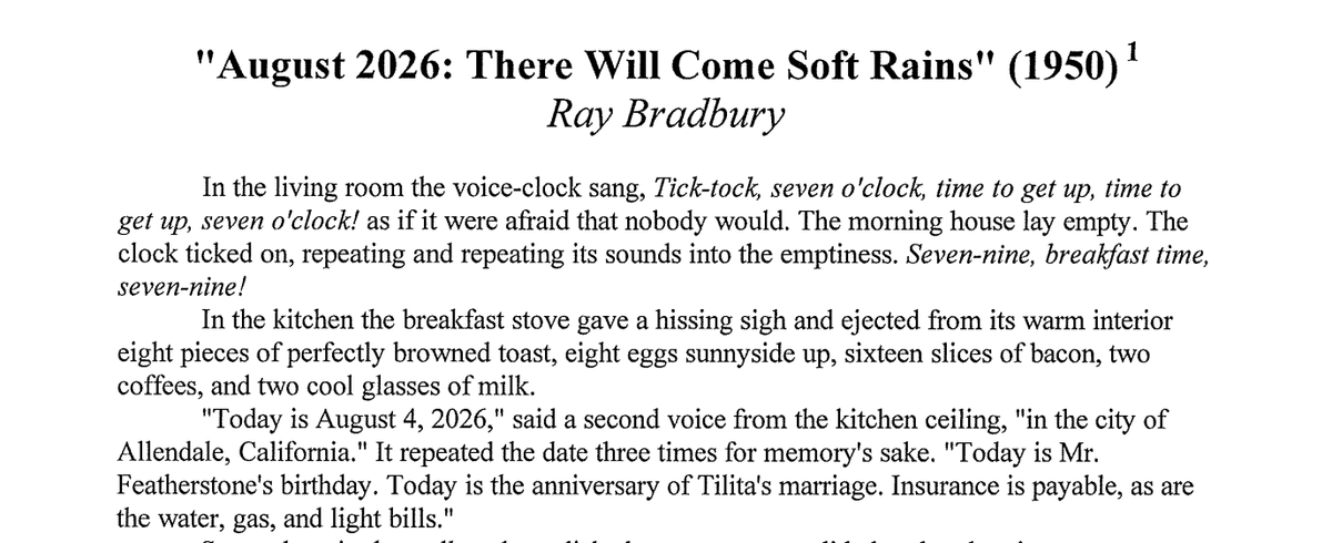 amazonmilkfrog's tweet photo. happy "there will come soft rains" day. i won't spoil it but you should read it. it's a good story. https://t.co/ptYDV4jNC9