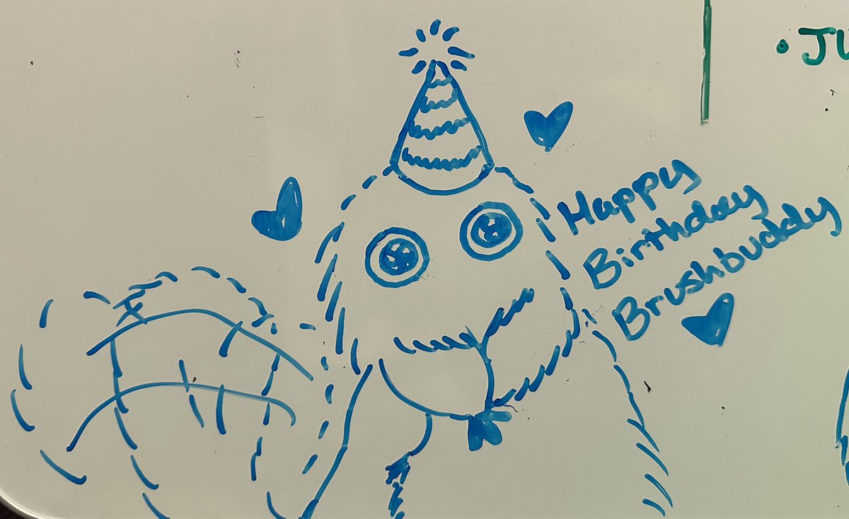 kosmic_kiwi's tweet photo. HAPPY BIRTHDAY BRUSH BUDDY

quick doodle since I’m at work https://t.co/GeNXnAxVz9