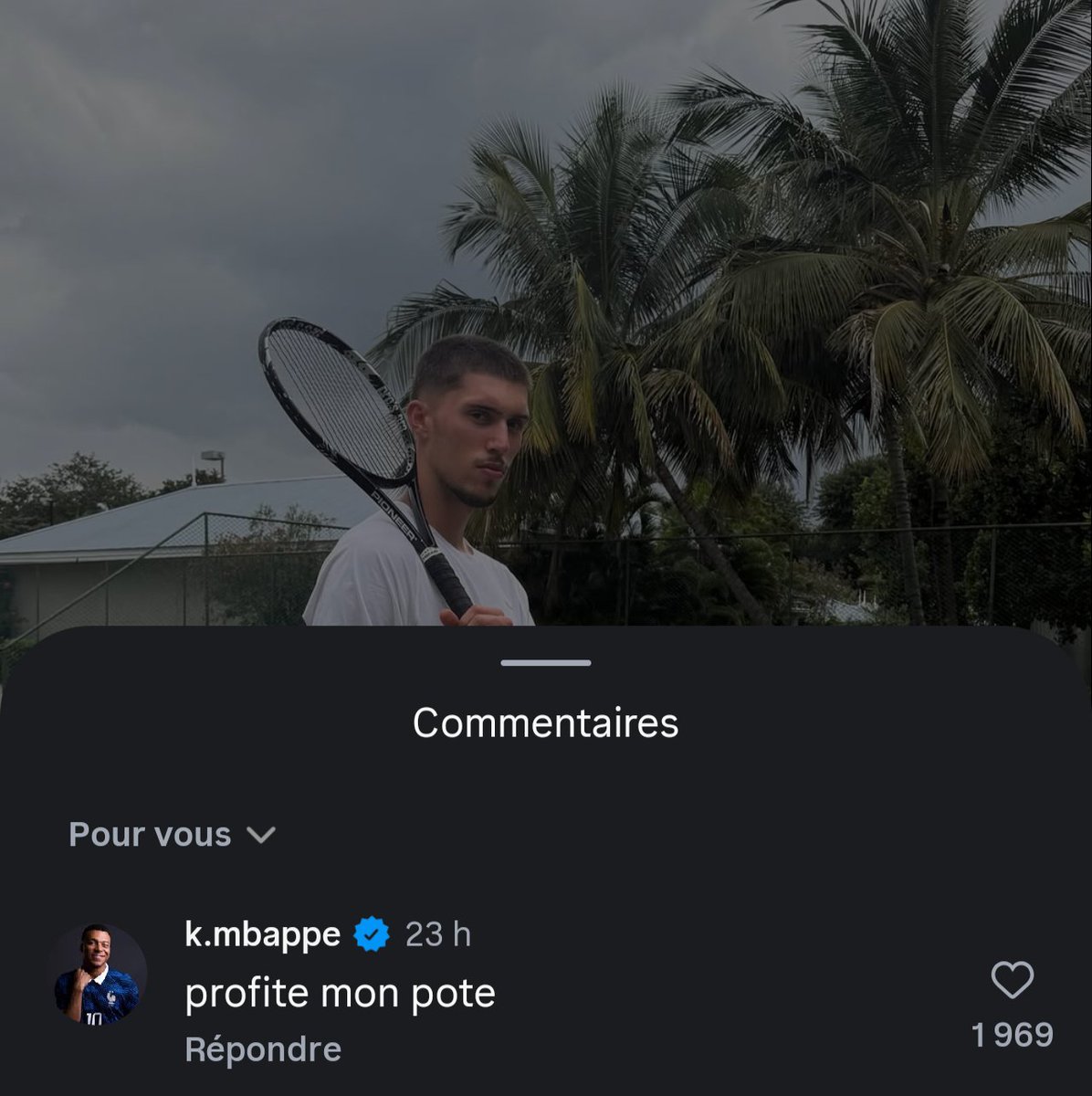 MoustacheFC's tweet photo. Tu sais que tu as changé de dimension quand Killian Mbappé te souhaite de bonnes vacances sur Instagram. https://t.co/a2lxml3PR8