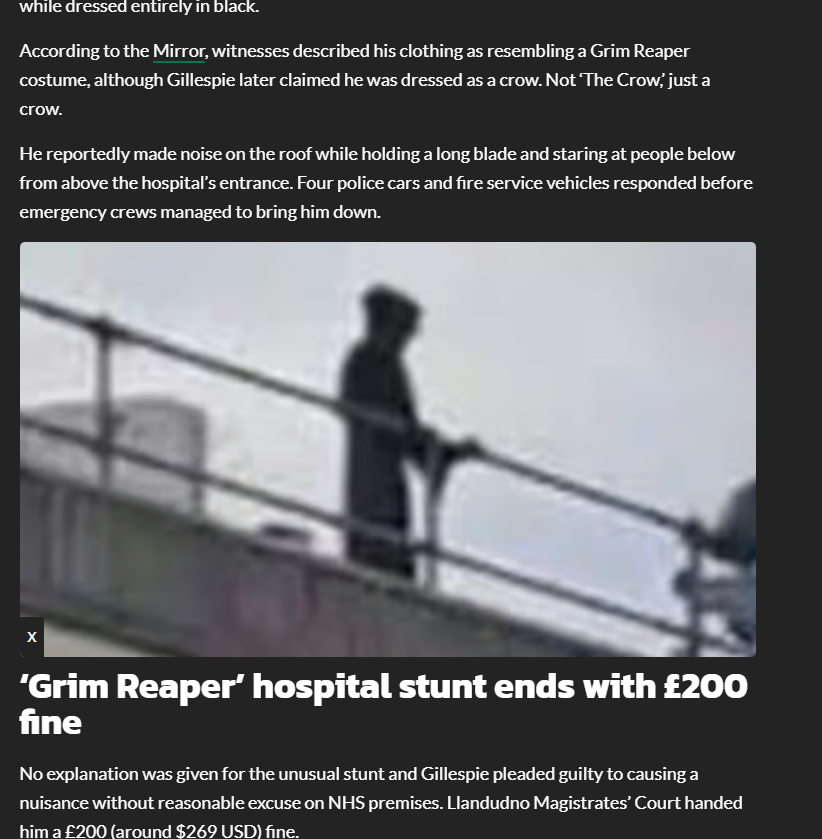 0xYuna99's tweet photo. A grim reaper was just arrested for falling off a building for a stunt after trying to get food for his cat???

His name was Leon and 
https://t.co/WDibcmxYVn https://t.co/ZKa3gbBMfU