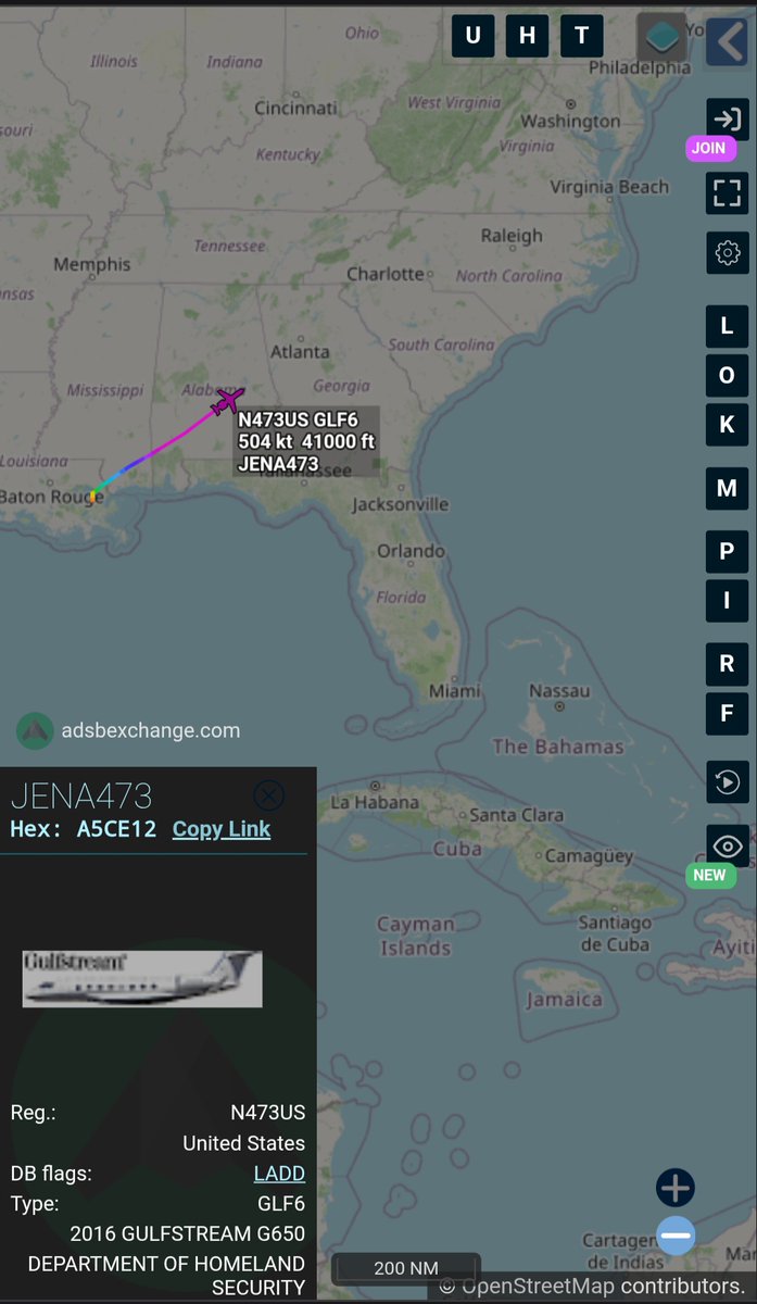 Borrowed7Time's tweet photo. @sipjack1776 @LadyAstroJet US DHS N473US #A5CE12 JENA473 returning to Richmond. 
@sipjack1776 @LadyAstroJet https://t.co/OAcTVAE1pQ