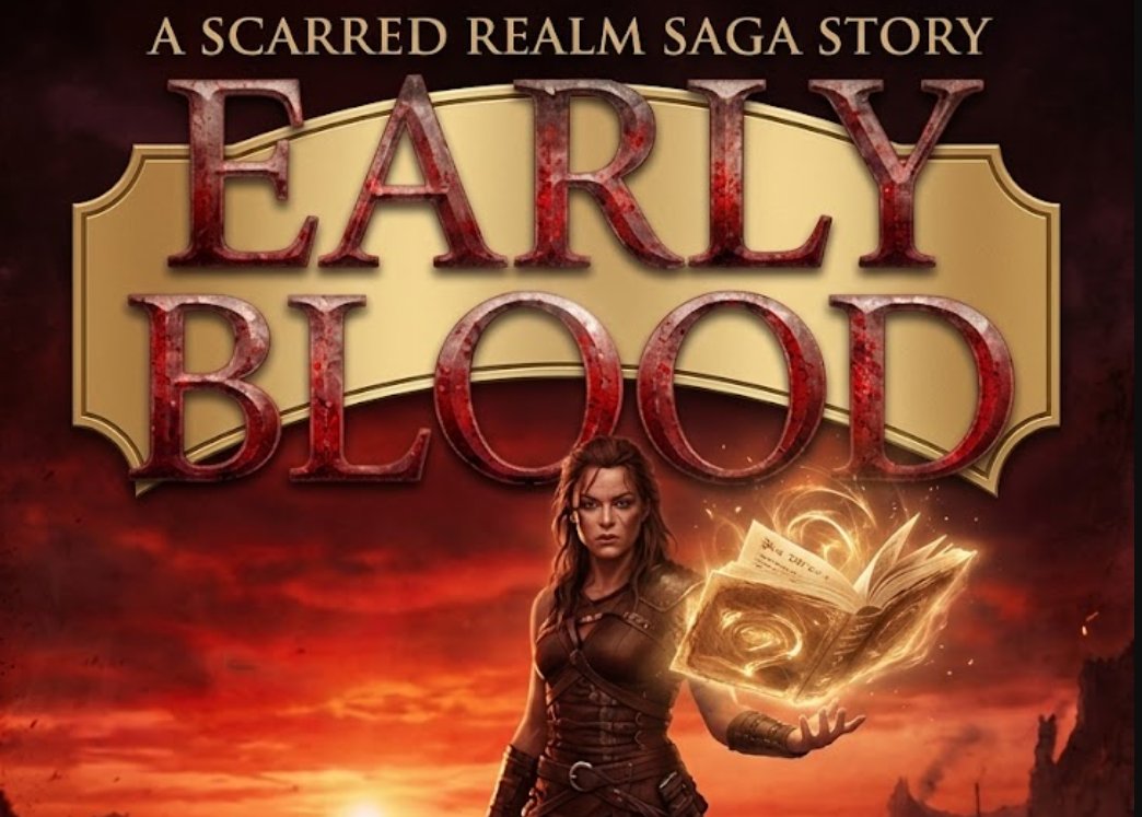 YaraWhitlock's tweet photo. Step into the Scarred Realm Saga with JG Backus’s short story, Early Blood ⚔️ Read it here: https://t.co/thXq2MOJUc https://t.co/rpQSnVHsOU
