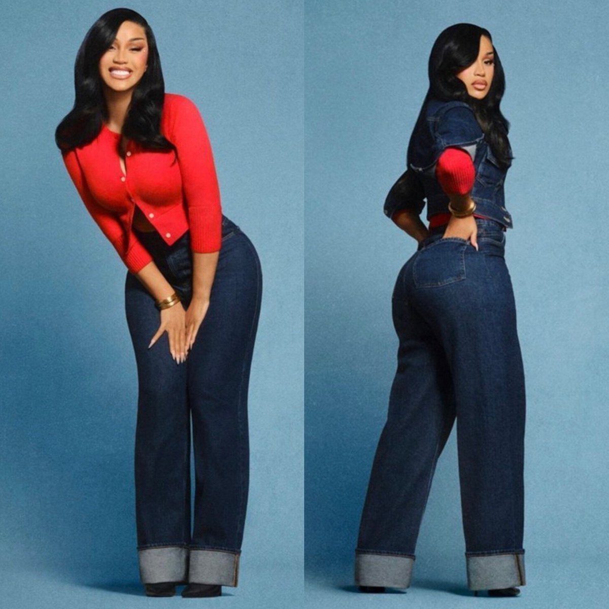 RedMedia_us's tweet photo. Cardi B looks absolutely gorgeous in new advert photos for Old Navy dropping tomorrow. https://t.co/zxpgSJ97he