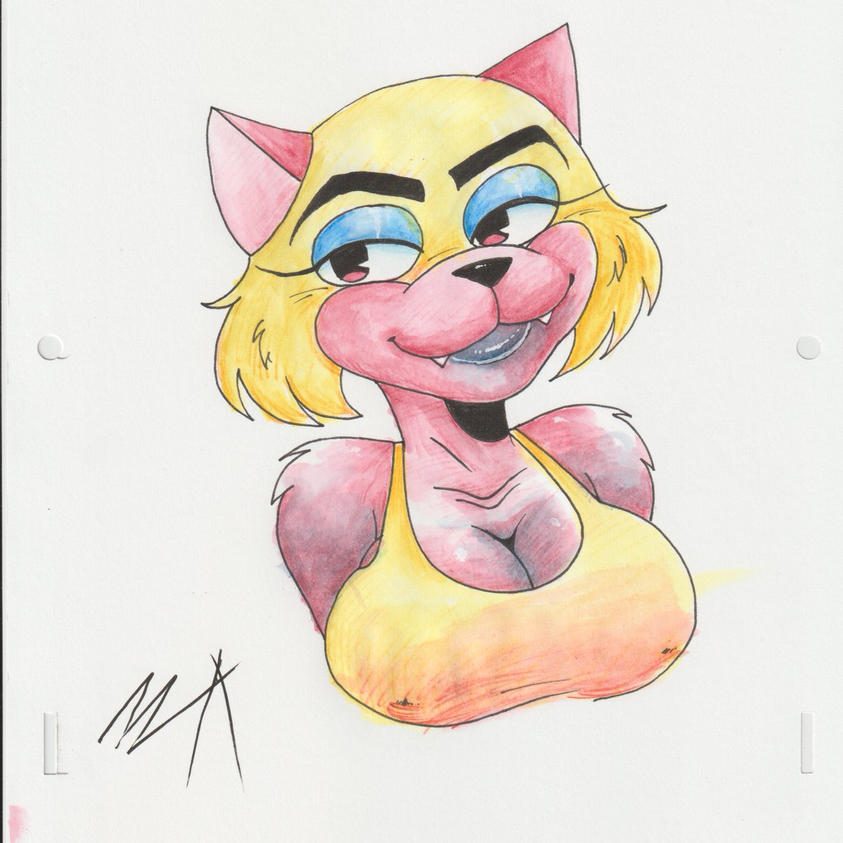 m_acrylic's tweet photo. she-lion in watercolor yaaaaa https://t.co/2F4guqqdDf