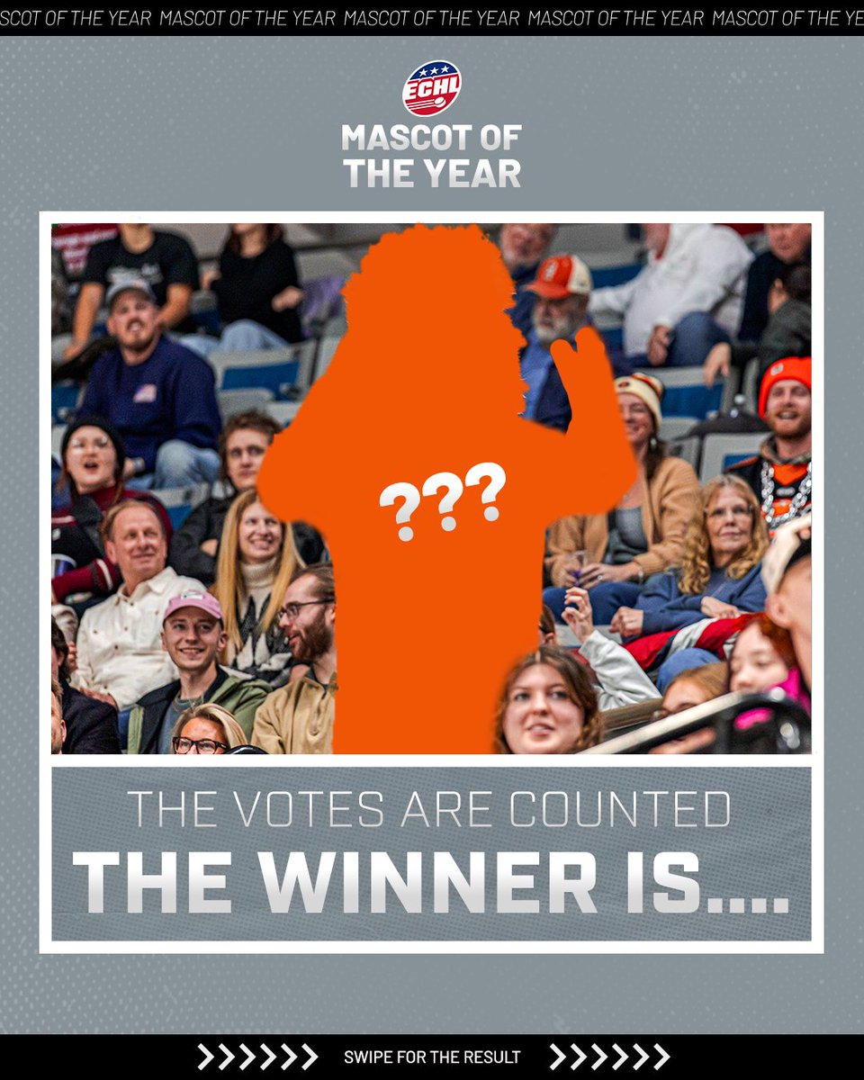 ECHL's tweet photo. ICY SOARS TO THE TITLE! 🦅🏆

The 2025-26 ECHL Mascot of the Year goes to Icy D. Eagle of the Fort Wayne Komets! https://t.co/TAzh2ZhyZz