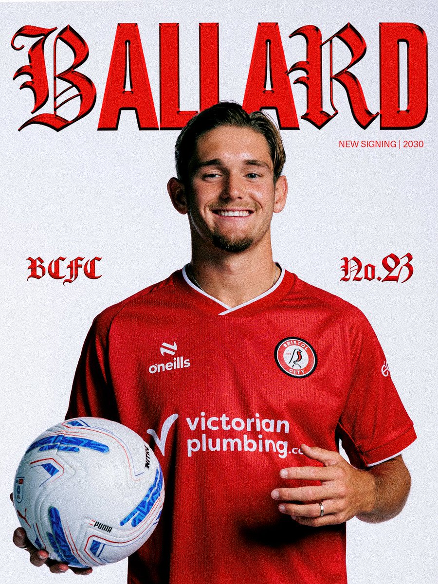 BristolCity's tweet photo. Dom Ballard is a Robin. 🔴 https://t.co/uCgOFi6X8I