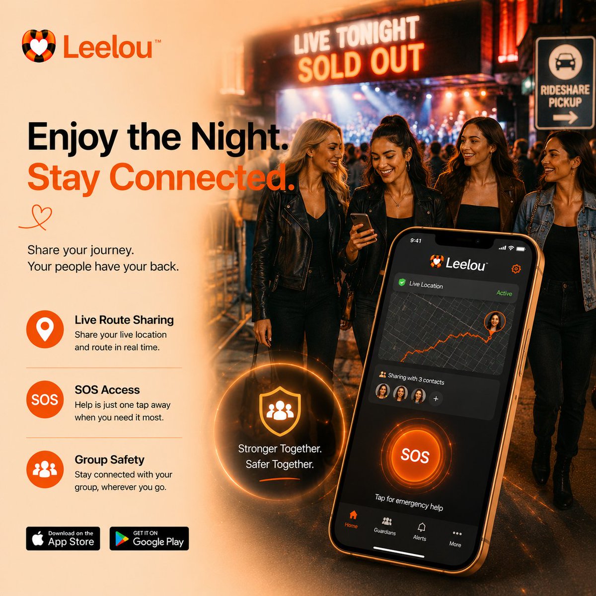 meetleelou's tweet photo. Enjoy the night. Stay Connected.
📲 Download Leelou free: https://t.co/D334wRIbP7
#SafetyStartsHere #Leelou #StayConnected https://t.co/Lj8XSAeBSI
