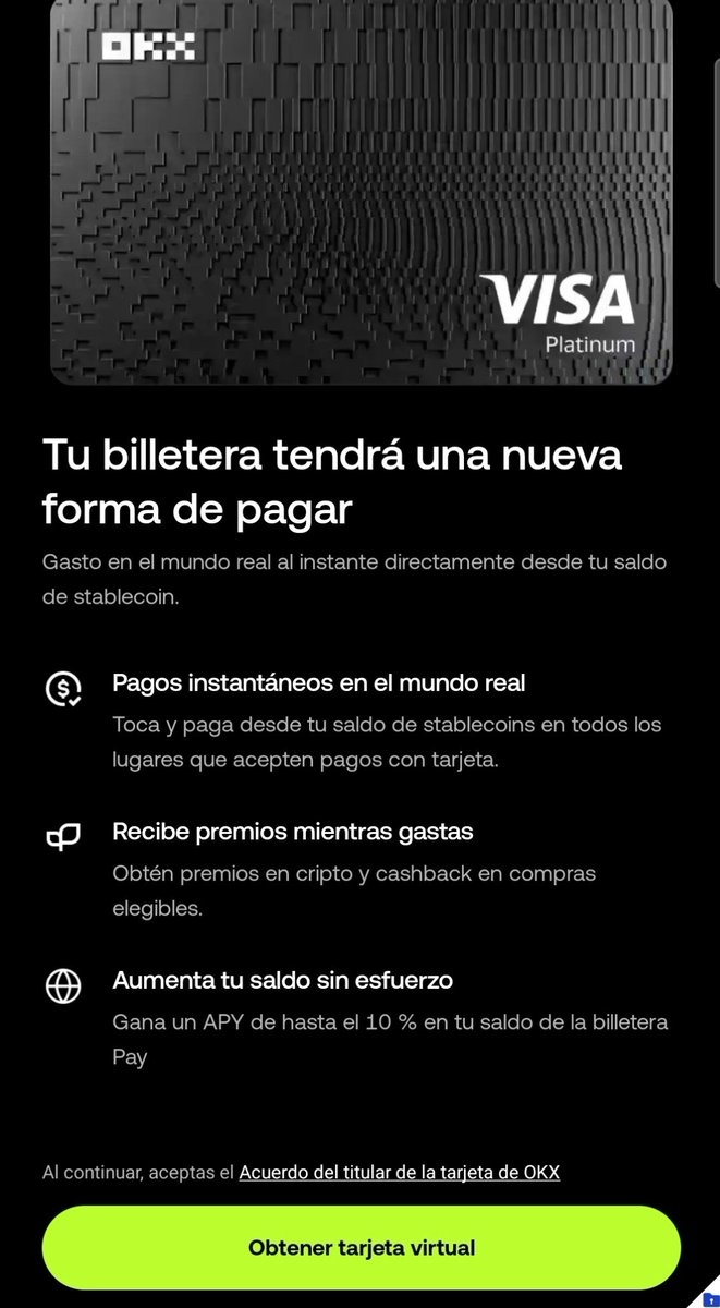eulisesavilacom's tweet photo. Volvió la tarjeta OKX para Venezuela.

Todos aquellos que no la solicitaron a tiempo ahora pueden hacerlo.

Si no tienes cuenta, creala ahora gratis en https://t.co/pA2US4SnK9.

Recuerda que debes recargar al menos 10$ a la misma para la creación, no es un costo es solo un requisito.

Gracias @OKXLatam por seguir trabajando por mantener este beneficio para Venezuela 😁😁😁