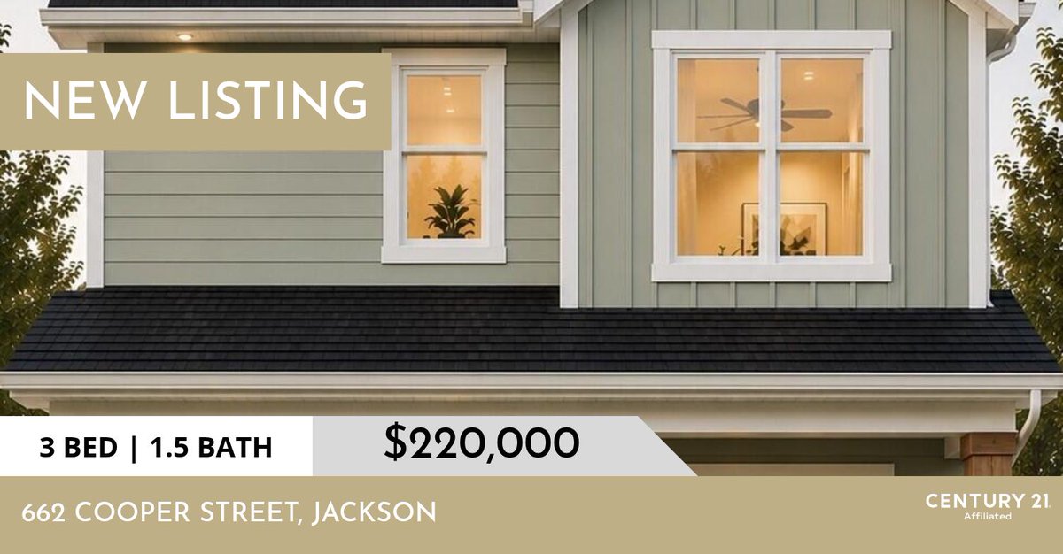 c21affiliatedmi's tweet photo. 📍 New Listing 📍 Take a look at this fantastic new property that just hit the market located at 662 Cooper Street in Jackson. Reach out here or at (517) 712-5949 for more information

Century 21 Affil... https://t.co/ieslo9XrI2 https://t.co/7yuW0qAhmx