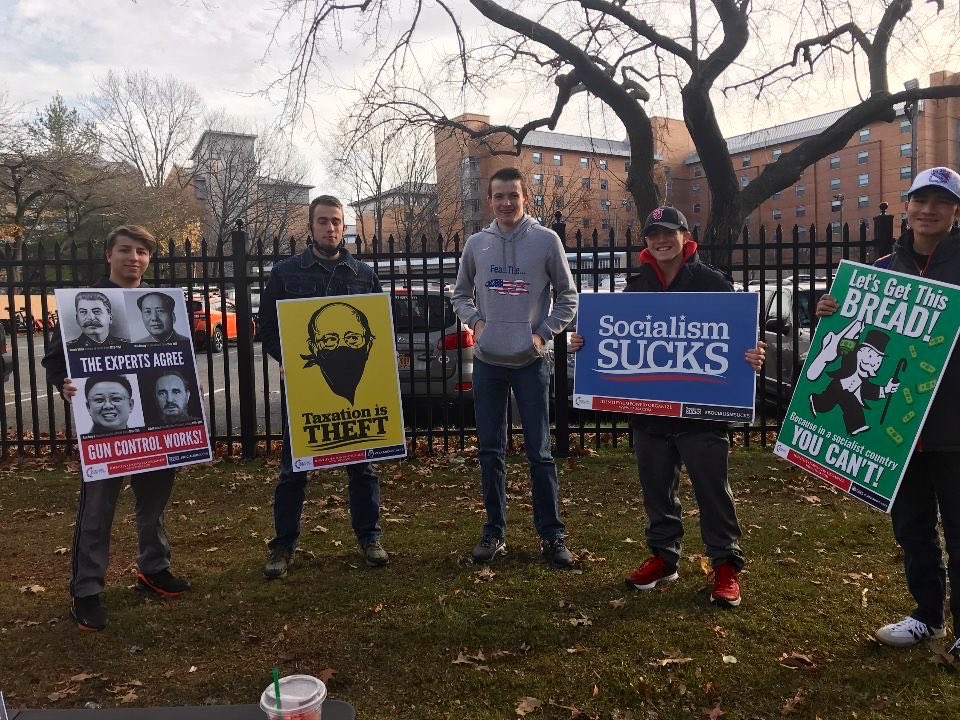 AnthonyRomano8's tweet photo. Just a reminder to everyone that @TPUSA &amp; @charliekirk11 were ALWAYS at the forefront of fighting against the rise of socialism &amp; educating @tpusastudents about the value of freedom WAY BEFORE the rise of @NYCMayor &amp; @hasanthehun 

SOCIALISM SUCKS &amp; has no place in America! https://t.co/fO1e3bcA9Y