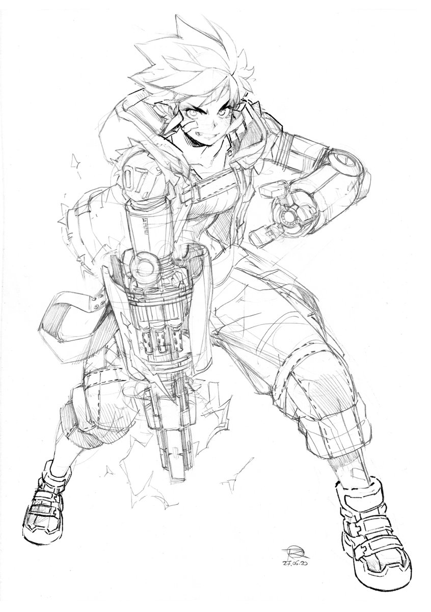 tmbaconproject's tweet photo. final design sketch of our Cyborg, Xenna VII, another one of the first fighters we added to our online card game, https://t.co/qVN3A9DsO9 https://t.co/gm6dSETAlC