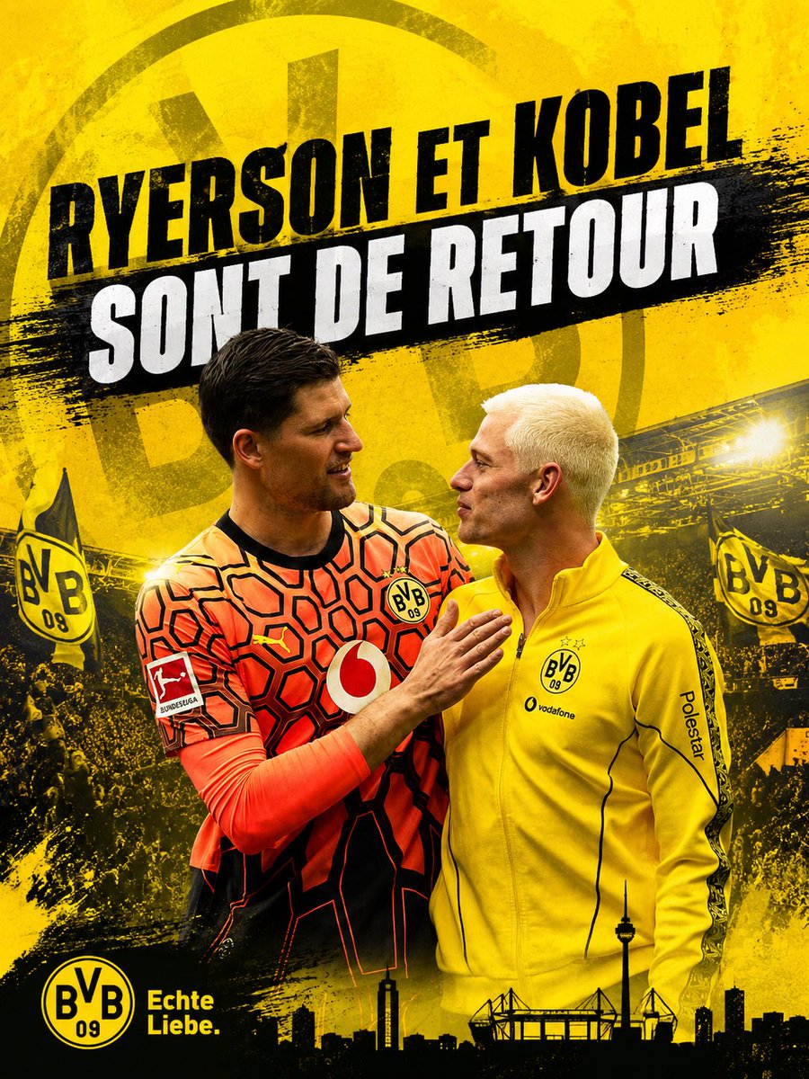FranceBvb's tweet photo. ✈️ Ryerson et Kobel sont de retour : le Borussia Dortmund entre dans le vif de sa préparation !
✍️Les dernières infos :
https://t.co/caJI8U2ZgS
#BVB #BorussiaDortmund #Ryerson #Kobel #Karetsas #YanCouto #Como1907 #Bundesliga https://t.co/gIhkuR6Dd8