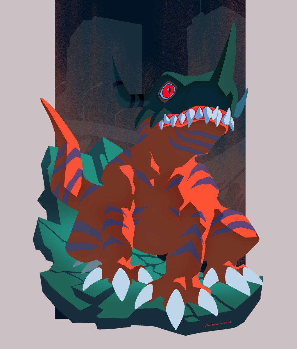 seiryuuden's tweet photo. OVA Greymon https://t.co/XvcTqsKcUt