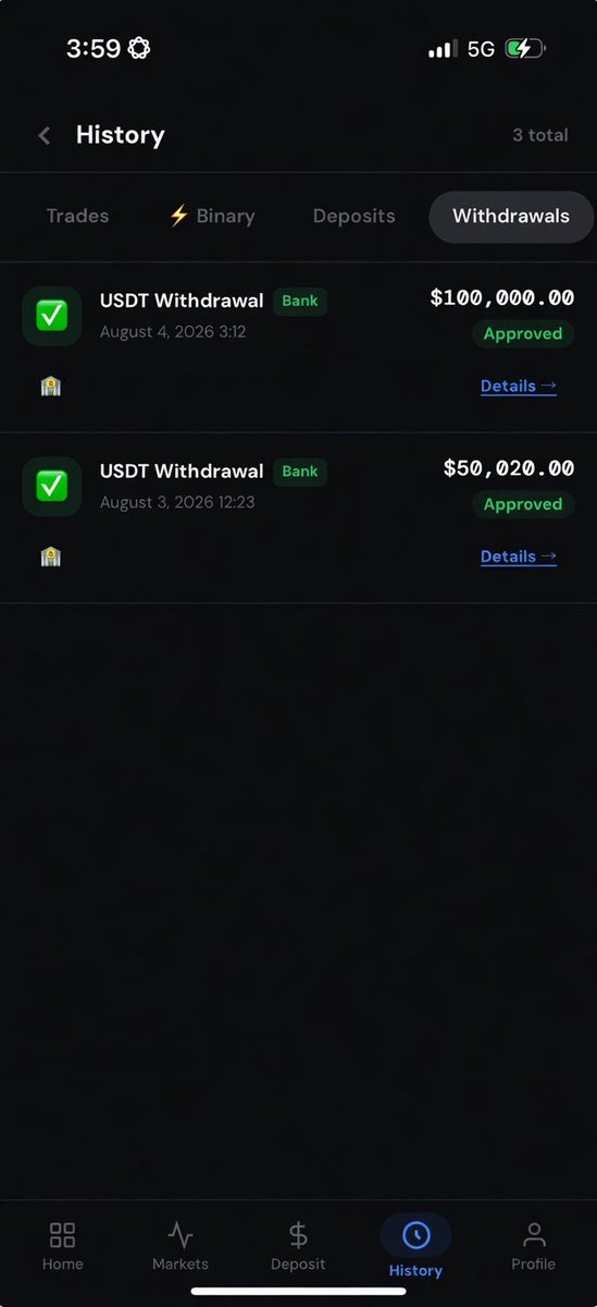 geoff_terry's tweet photo. Over the past few weeks, I’ve been trading crypto with @W_AliceCathie and making steady profits. A few days ago, I treated myself to a new car, and today I withdrew $100,000. I never expected things to go this well, but I’m genuinely grateful and excited for what’s next. https://t.co/d5IBTzXows