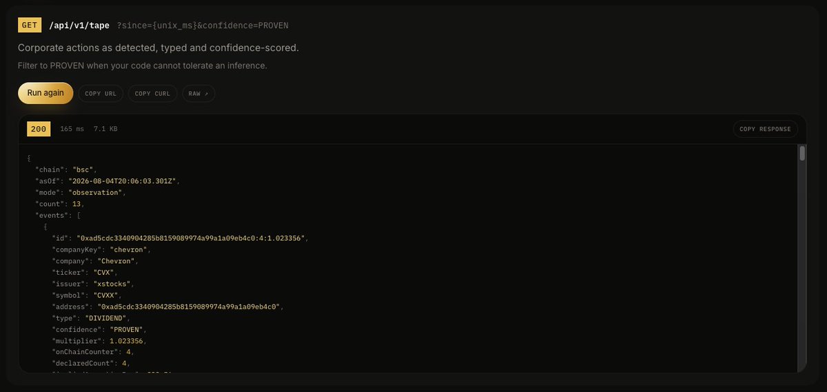 TapeTerminal's tweet photo. AI Agents can now trade Tokenized stocks via TAPE, as well.

Via the Tape Terminal API. https://t.co/ANDsgNQaw9